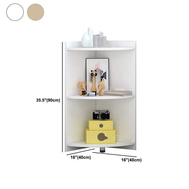 Closed Wooden Bookshelf Modern Minimalist Home Living Room Corner Bookcase