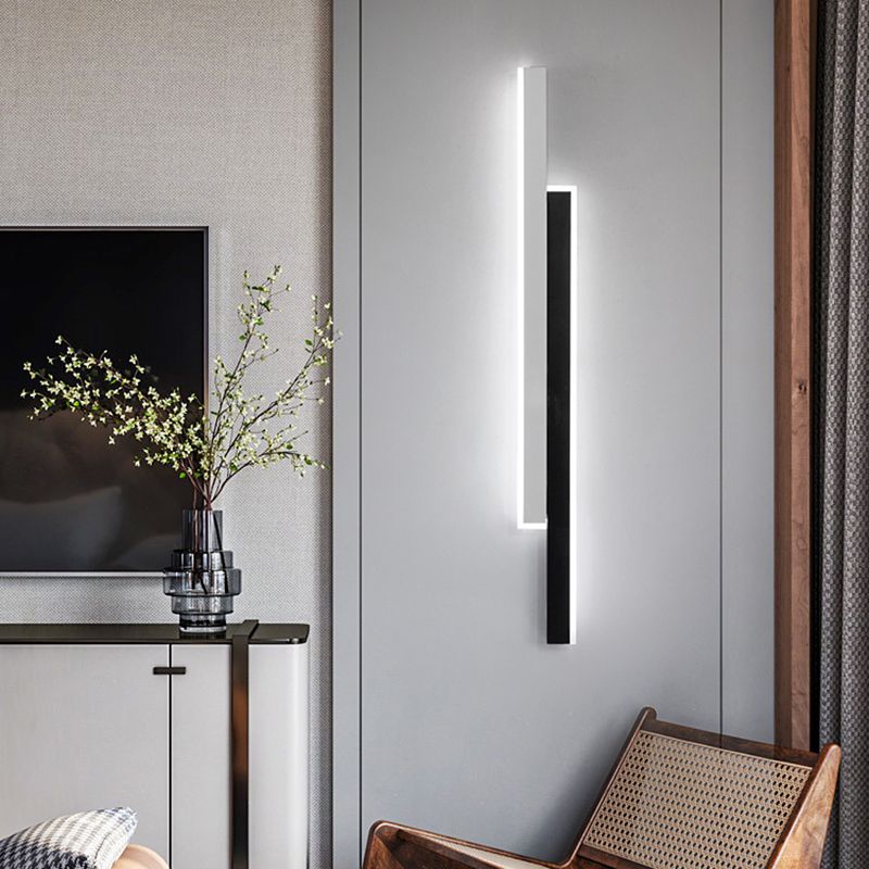 Contemporary Style Wall Lamp Sconce Linear Wall Sconce Metal for Bedroom