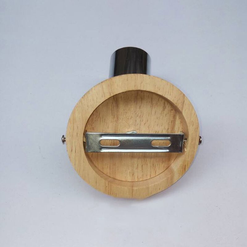 Minimalistische Mini -Wandbeherrschung Licht mit Tasse geformt 1 helles Holz und Metallwandlampe in Schwarz