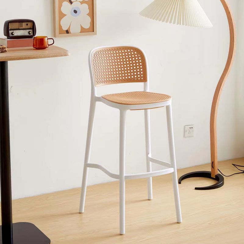 Industrial Style Plastic Bar Stool Backrest Counter Stool for Restaurant and Bristol