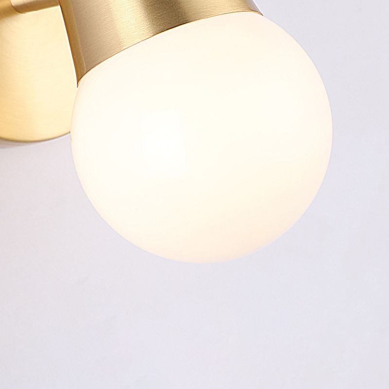 Open Bulb Antler Postmodern Wall Sconce One Blub Wall Mounted Light Fixture for Bedroom