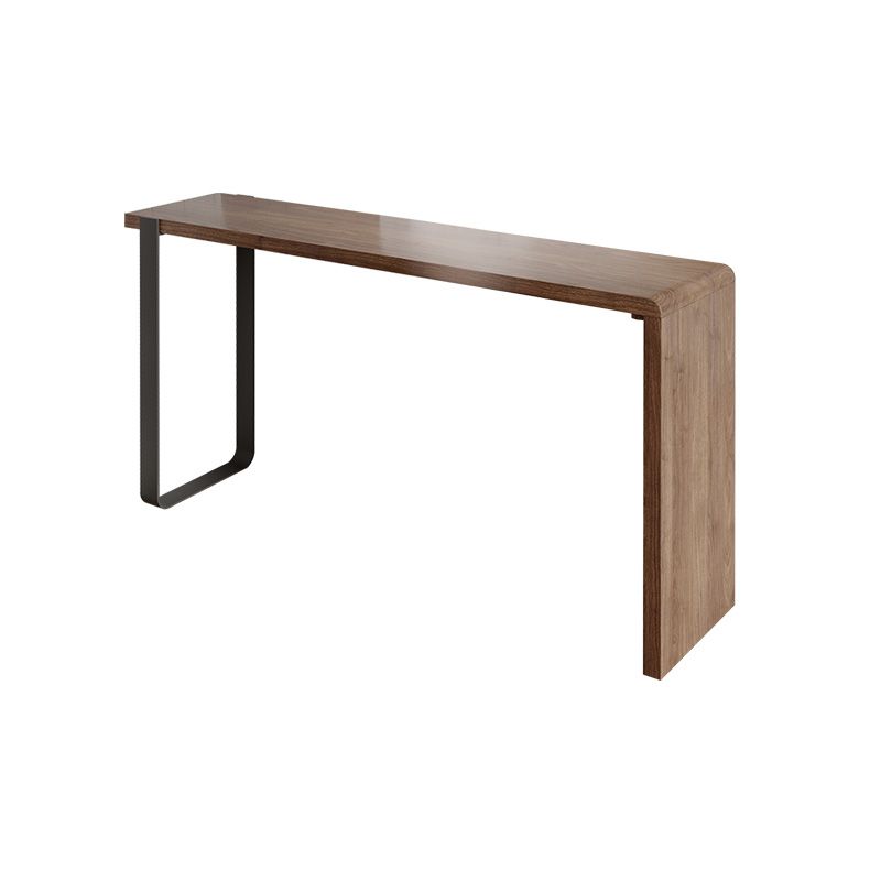 Indoor Contemporary Bar Dining Table Rectangle Wood Counter Table