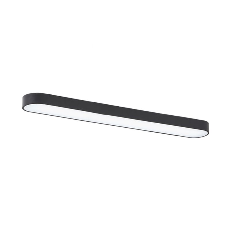 Elliptische vergaderruimte plafondinbouwlamp Aluminium minimalistische LED-inbouwlamp