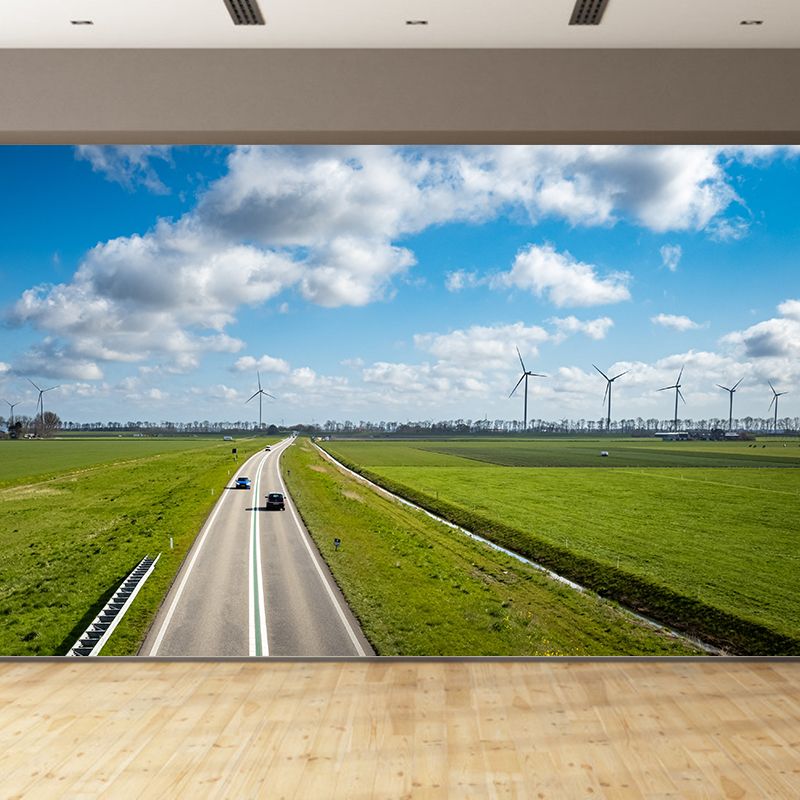 Photography Stain Resistant Wall Mural Wallpaper Traffic Sitting Room Wall Mural