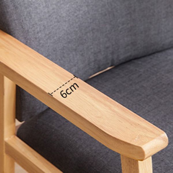 Chaise de salle à manger en bois de fauteuil à dossier solide en bois d'hévéa scandinave pour la maison