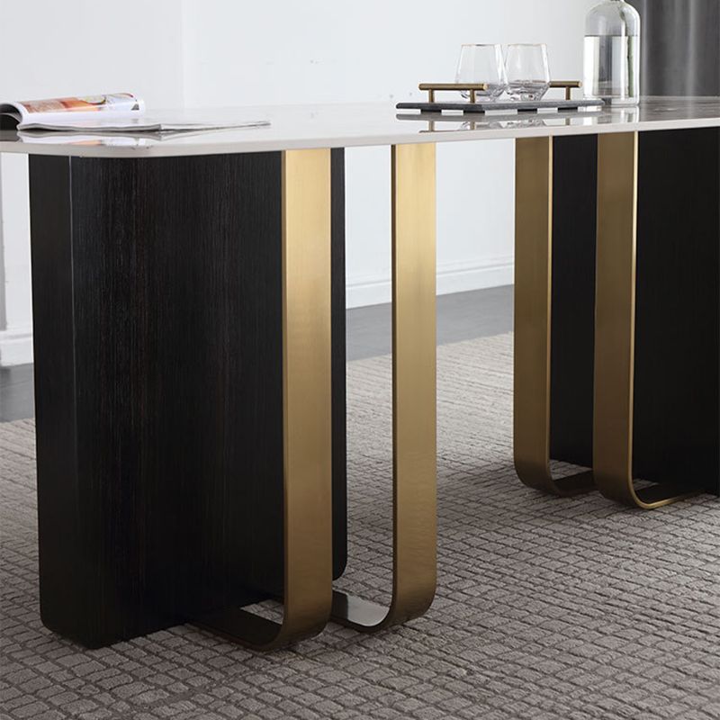 Designer Style Rectangle Dining Set 1/2/5/7 Pieces Sintered Stone Top Dinette Table Set