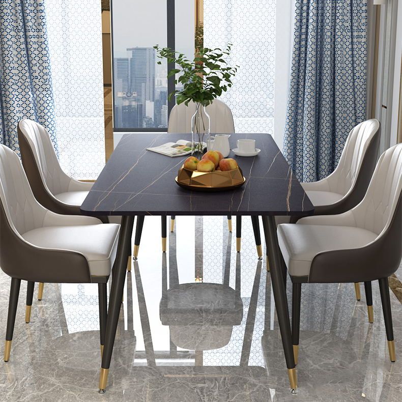 Modern 1/2/5/6/7 Pieces Dining Set Stone Top Dining Furniture Set