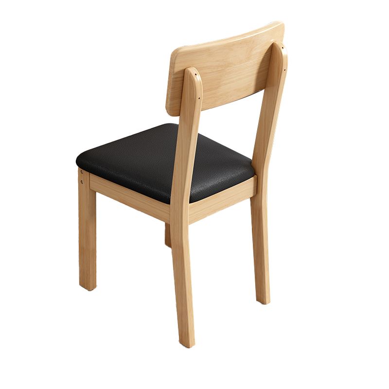 Contemporary Kitchen Dining Side Chair Wood Open Back Dining Side Chair