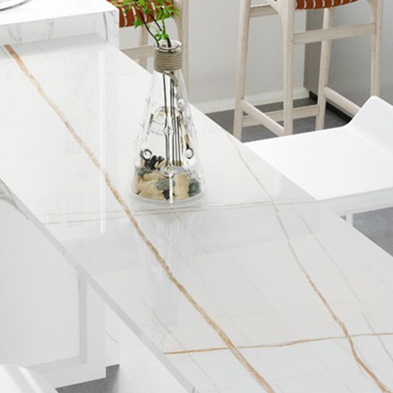 Modern Irregular Shape Bar Table Set 1/2/5 Pieces Sintered Stone Counter Table with Stools