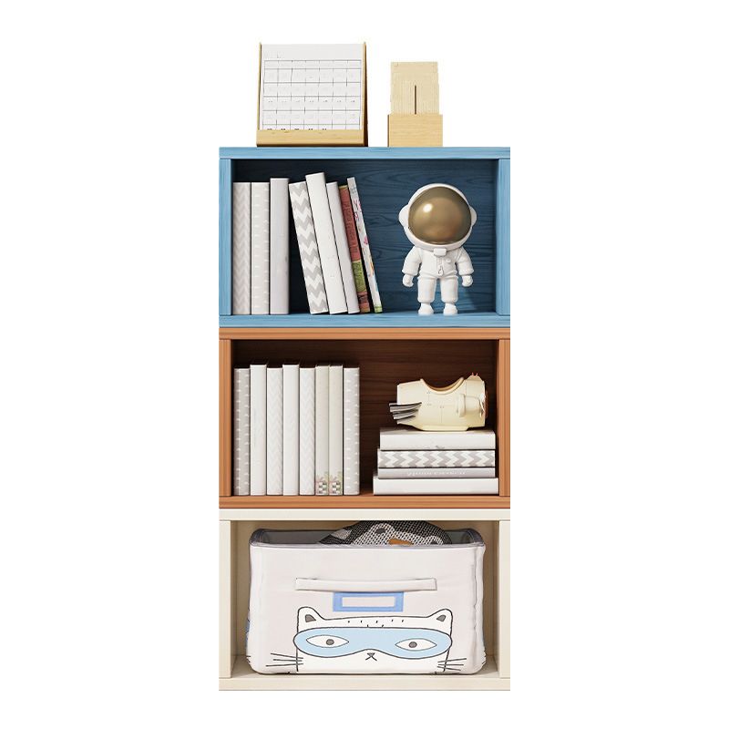 Contemporary Engineer Wood Bookshelf Closed Back Bookcase,17.7"L x 6.7"W x 11.8"H
