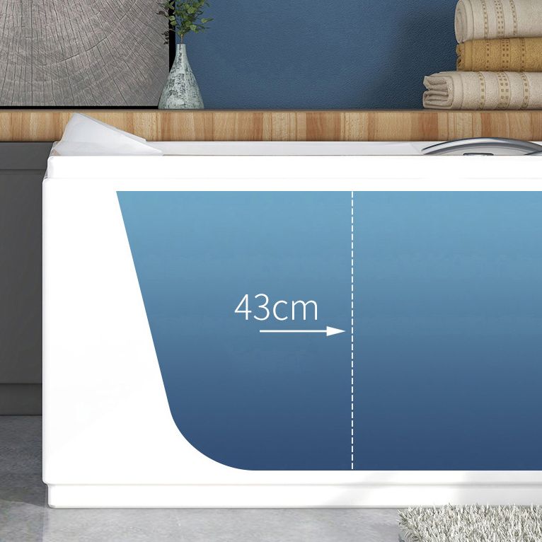 Acrylic Soaking Bathtub Antique Finish Rectangular Bathtub (Board not Included)