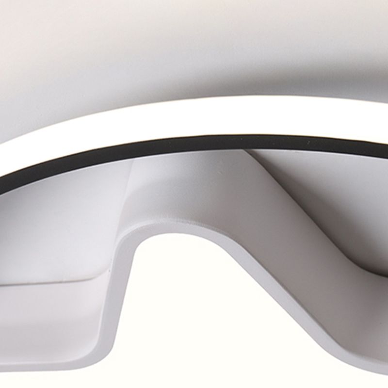 Star Shape LED Ceiling Lamp Modern Iron 3 Lights Flush Mount for Bedroom