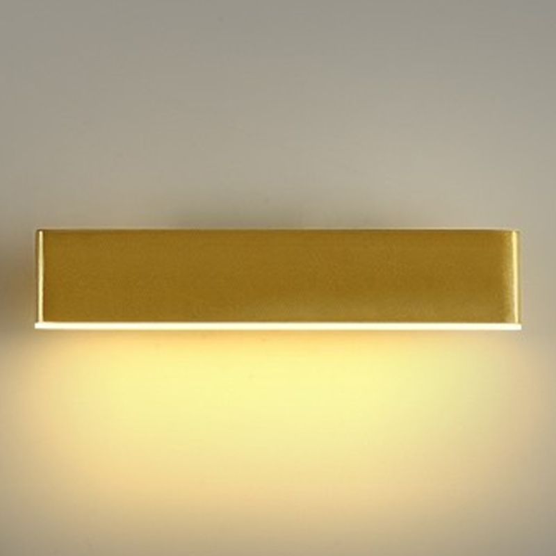 Modern Style Rectangular Wall Lamps Metal 1 Light Wall Mounted Lamps