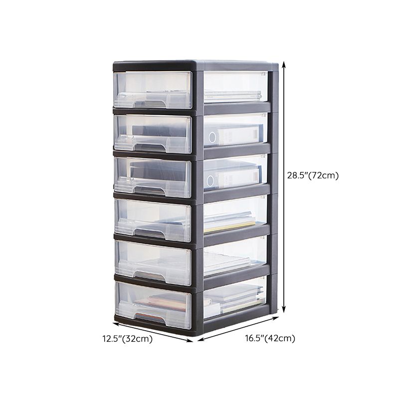 Vertical Transparent Filing Cabinet Contemporary Plastic Drawers File Cabinet