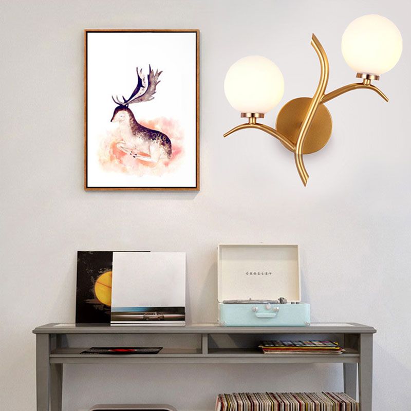 Bolas Glass Wall Plighting Lighting Nordic Style Wall Monte Lightsing para dormitorio