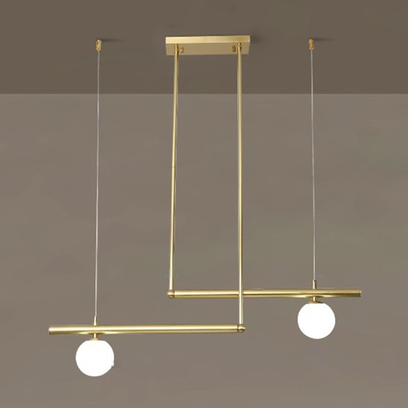 Modern Island Light Glass Hanging Lighting Fixture for Dining Room