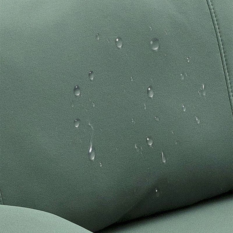 Tufted Flared Arm Sofa Contemporary Faux Leather Stain Resistant Sofa