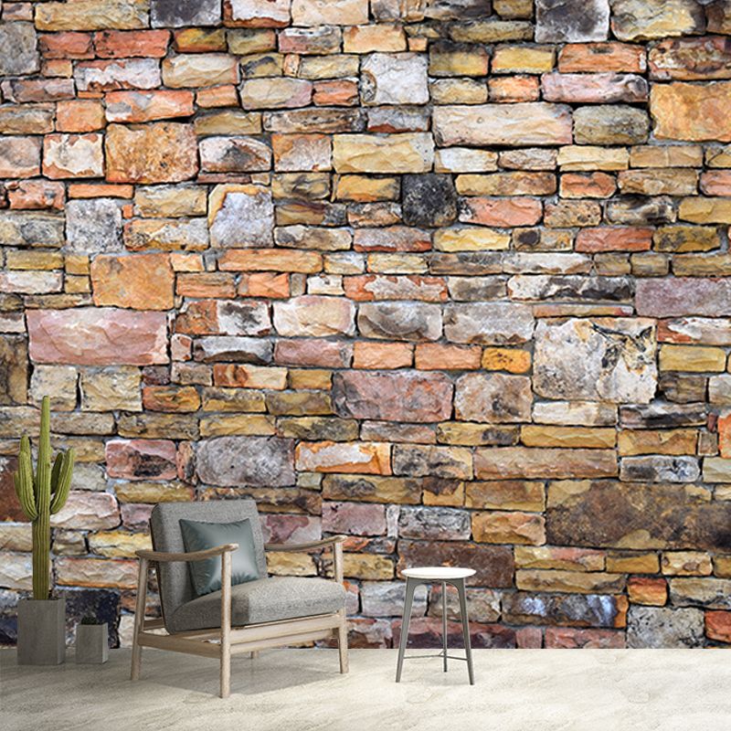 Customized Photography Brick Wall Mural Eco-friendly Wallpaper for Bedroom