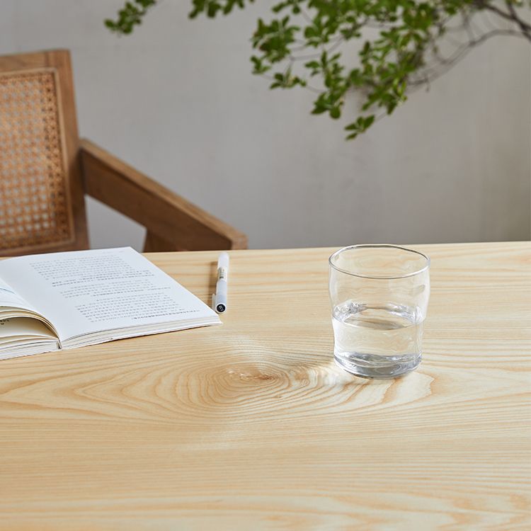 Solid Wood Home Dining Table Modern Double Pedestal Dining Room Table