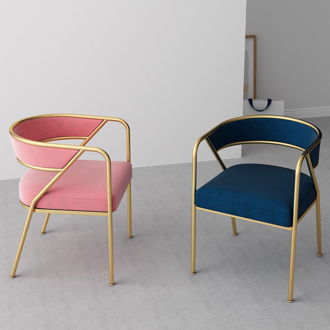 Chaise de salle à manger en métal de Style industriel, chaise d'appoint empilable à dossier ouvert pour la maison