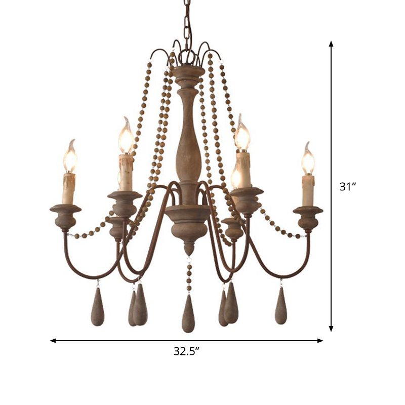 Retro 6/8/12 têtes lampe de lustre gris Branche Plafond Pendant Light avec bras métallique pour le salon