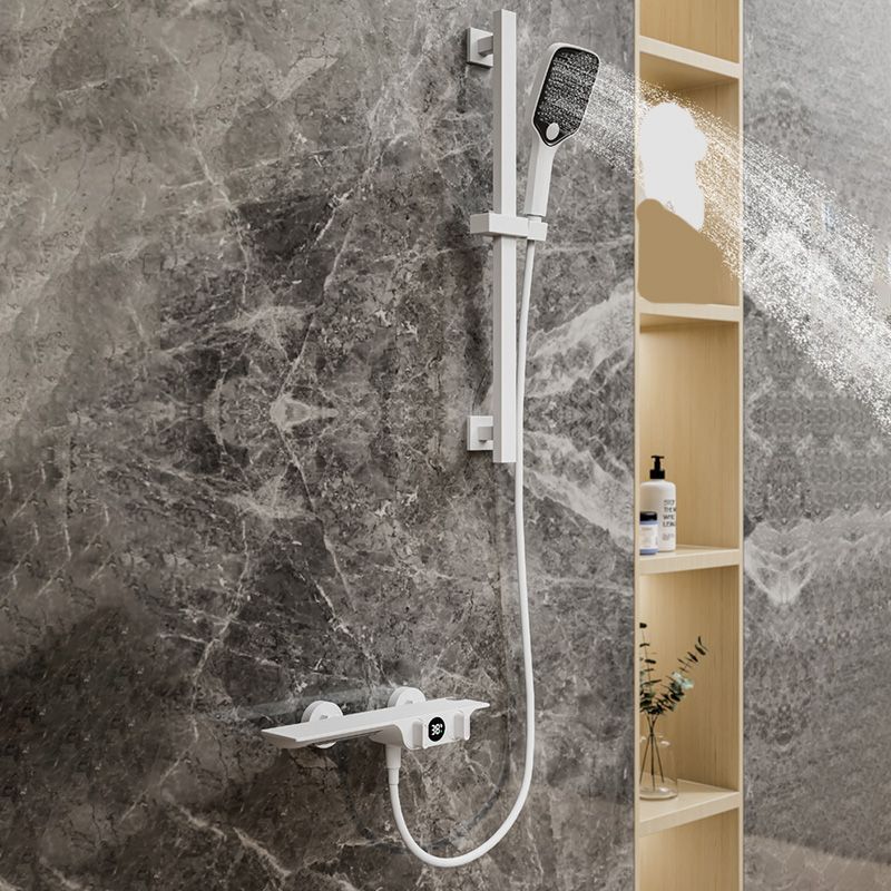 Modern Wall Mounted Faucet 2-Handle and 2-Hole Bath Faucet Trim
