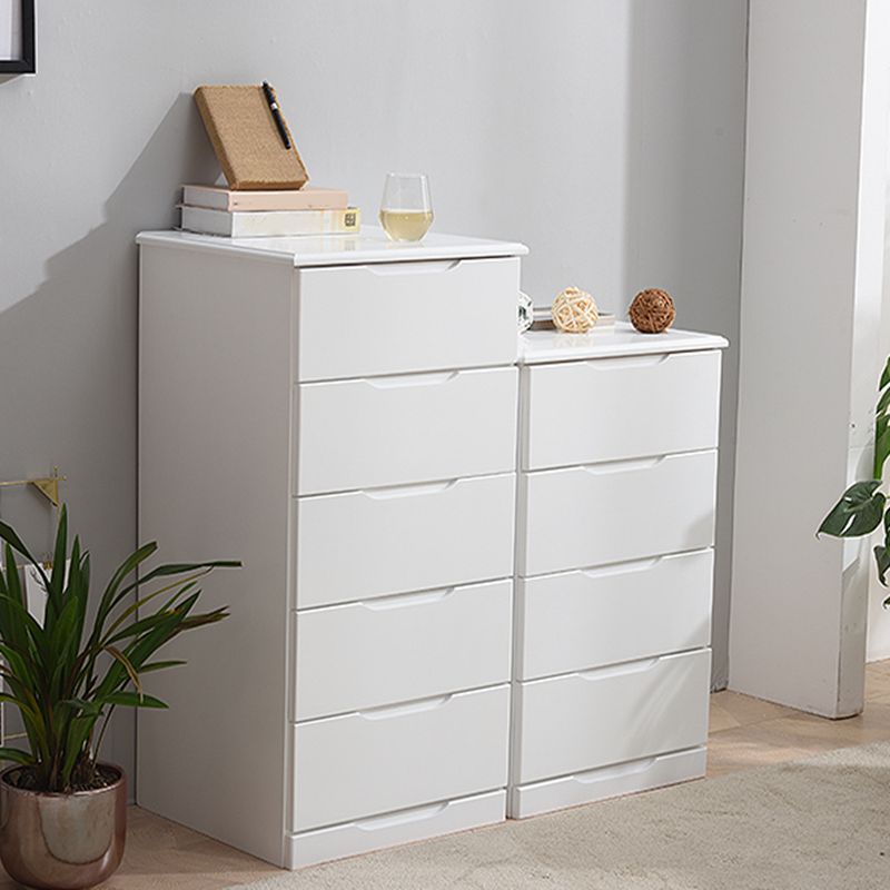 Contemporary Bedroom Storage Chest Wooden Chest with Drawers