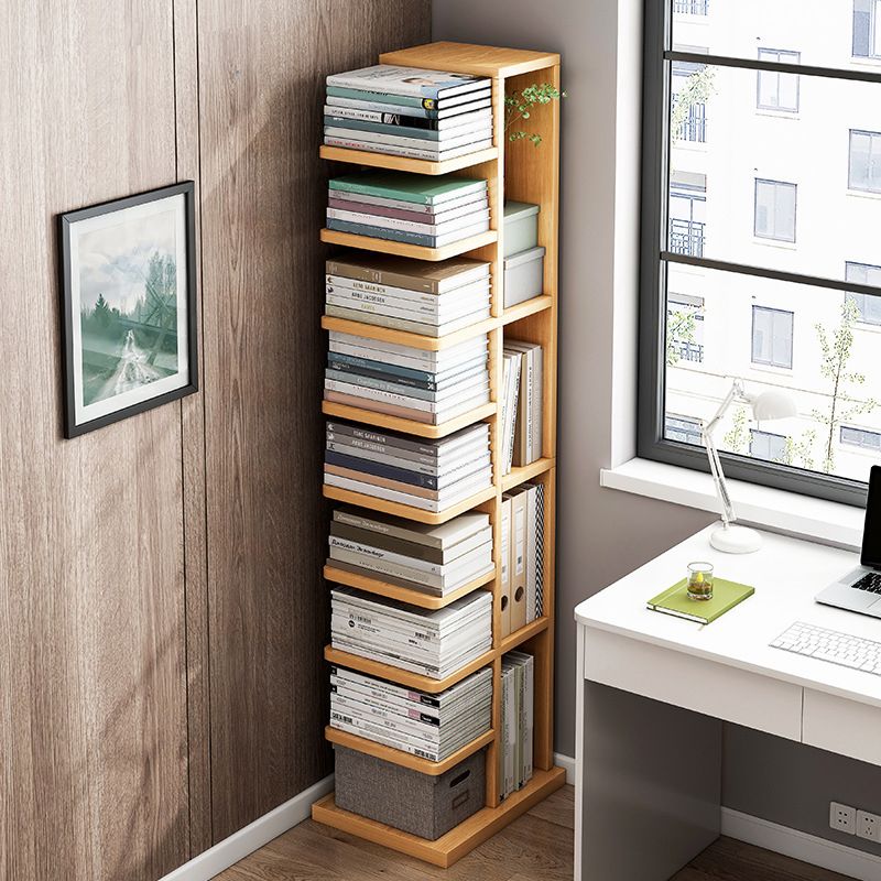 Engineered Wood Contemporary Bookshelf Standard Bookcase with Shelves