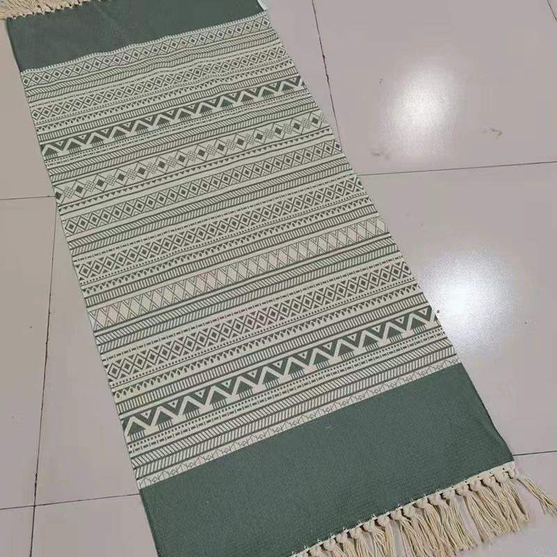 Casual Graphic Rug Polyester Beige Indoor Rug Washable Rug for Drawing Room