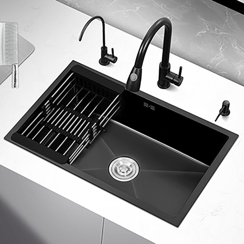 Kitchen Sink Noise-cancelling Design Stainless Steel Drop-In Kitchen Sink