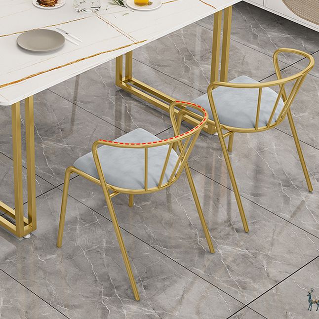 Nordic 1/5/7 Pieces Dining Set Rectangle Stone Dining Table for Kitchen