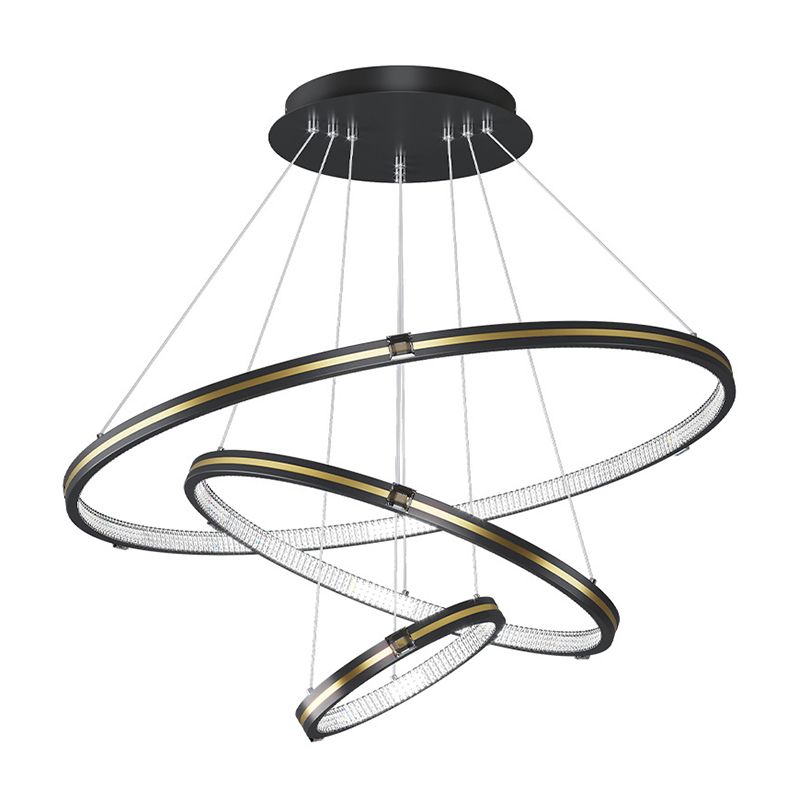 Simplicidad moderna Lámpara de araña orbicular acrílico Luces colgantes para colgantes para restaurante