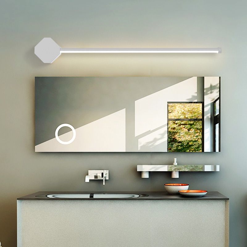 Modern Minimalist Style Linear Vanity Sconce Lights Metal 1 Light Bar Light