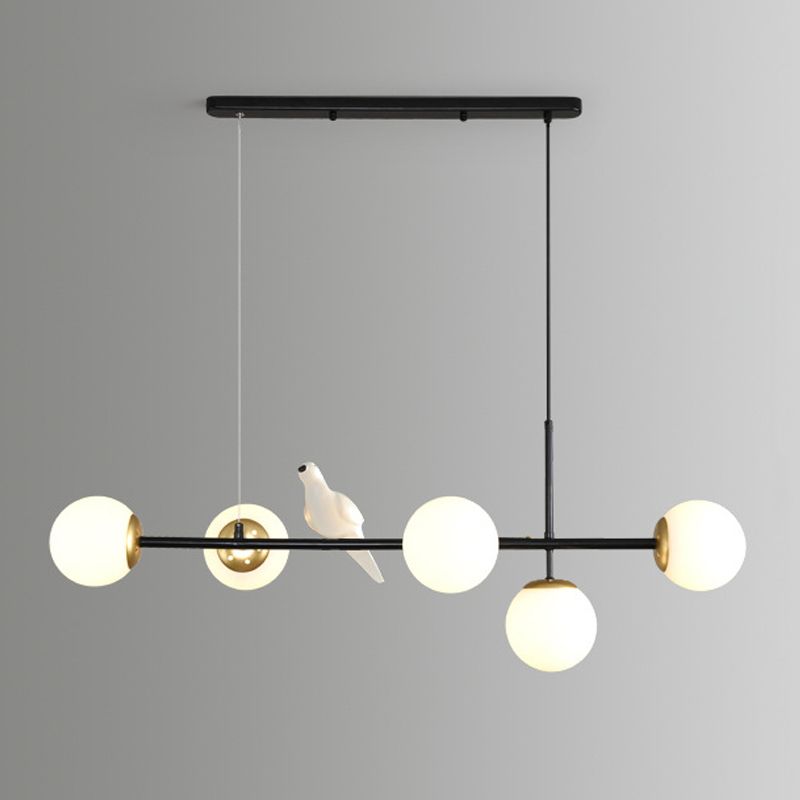 Modern Minimalist Island Light Glass Hanging Light for Dining Room