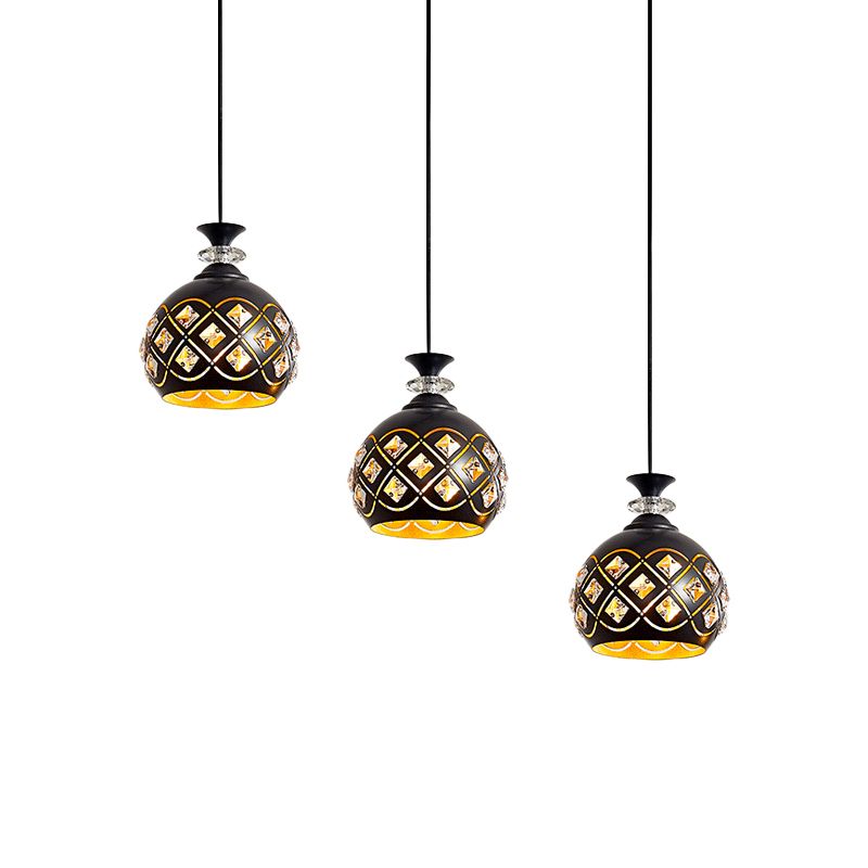 Black Globe/Oval/Water Androp Light Modernist Multifiling Lampfil