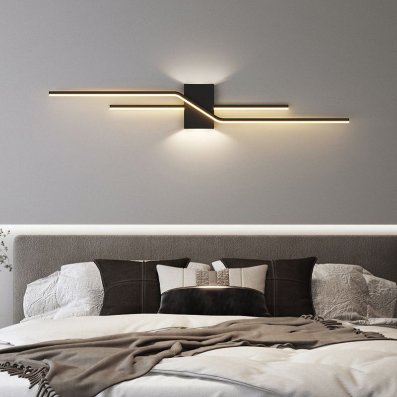 Minimalism Wall Light Fixtures Linear LED Indoor Wall Sconce Lighting for Living Room