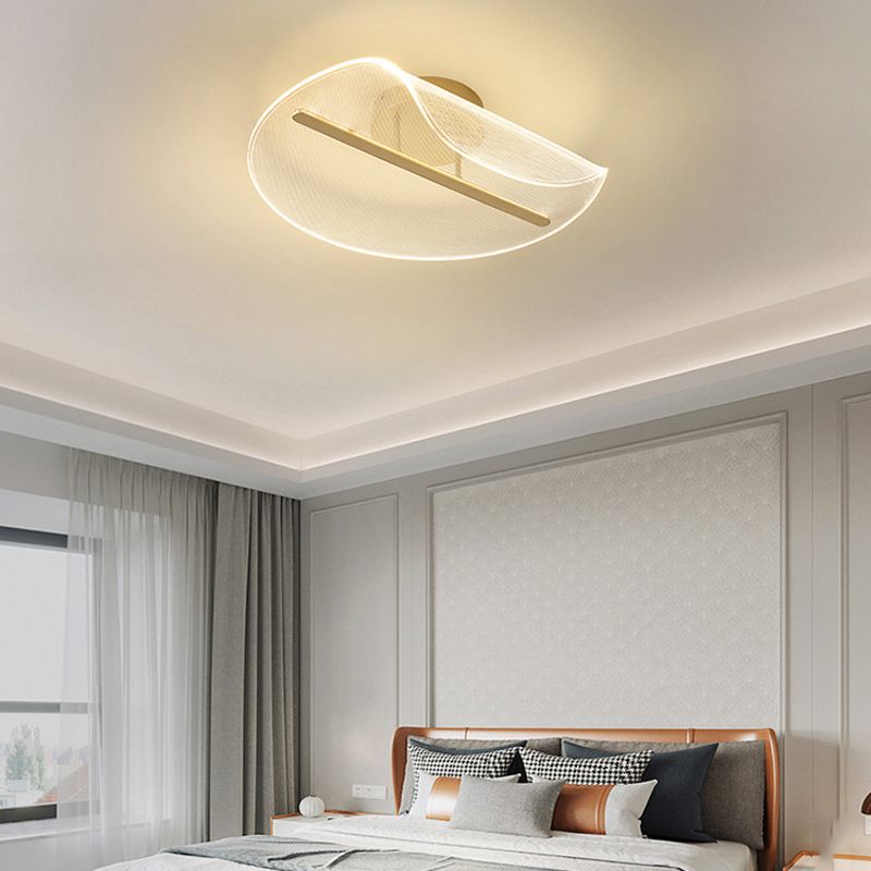 Geometric Semi Flush Mount Contemporary Acrylic Flush Ceiling Light Fixture