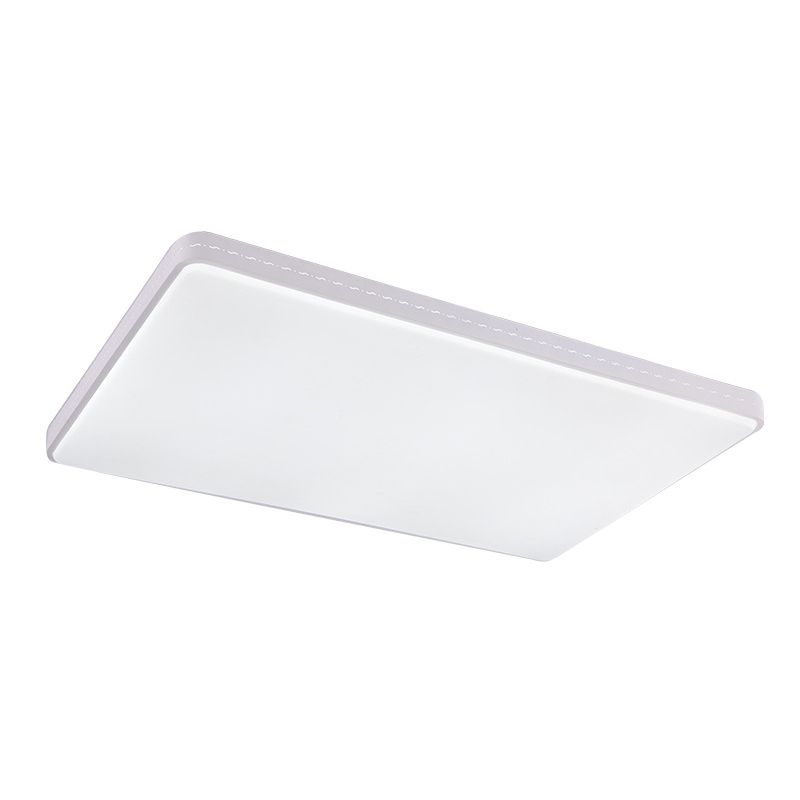 Plafonnier LED blanc moderne et simple, abat-jour en acrylique Ultra-fin de 1.6 pouces, luminaire de salon