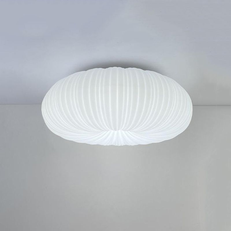 Single Contemporary White Flush Mount Lighting LED Acrylic Ceiling Light for Foyer