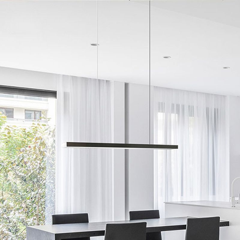 LED RECTANGE ISLAND LIGHT DIMPLE MODERN MODERN PENDANT LAMPE POUR SALLE DE DINSAGE