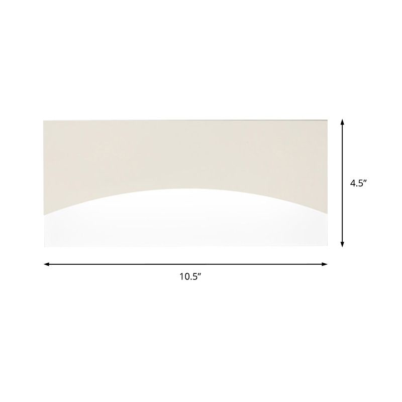 Éclairage mural de chevet rectangulaire ACRYLIC CONtemporain Blanc / Gol Lumière en lumière chaude / blanche