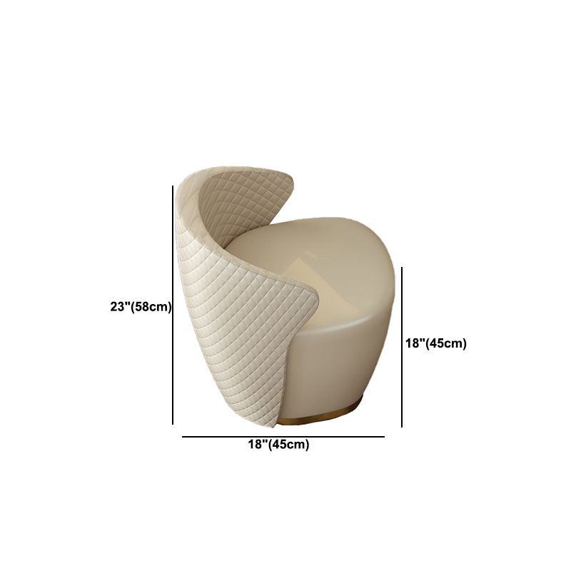 Luxurious Stone Vanity Table with Drawers 30.7" H Makeup Dressing Table Stool Set in Beige