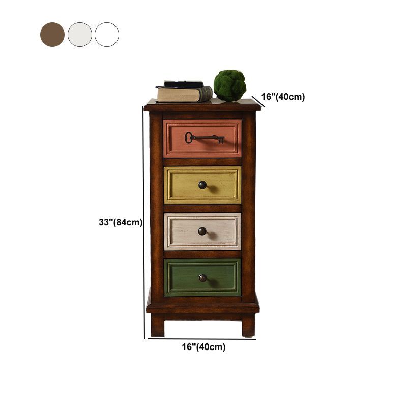 Rectangle Industrial Accent Cabinet Wood Pendant Pulls Cabinet with Drawer