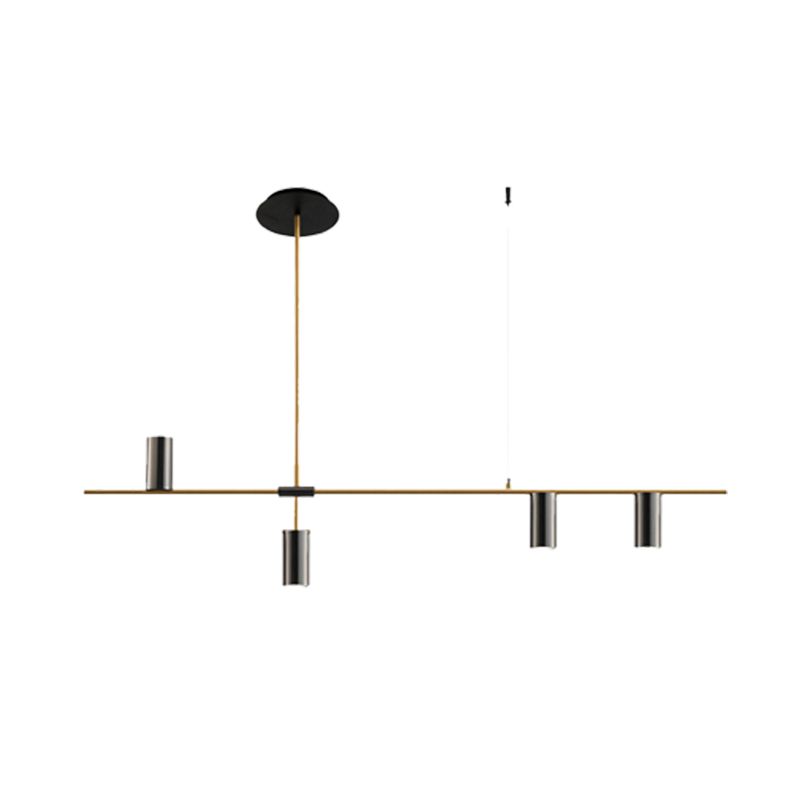 Black/Gold Aluminum Island Pendant Lighting Modern Island Hanging Light