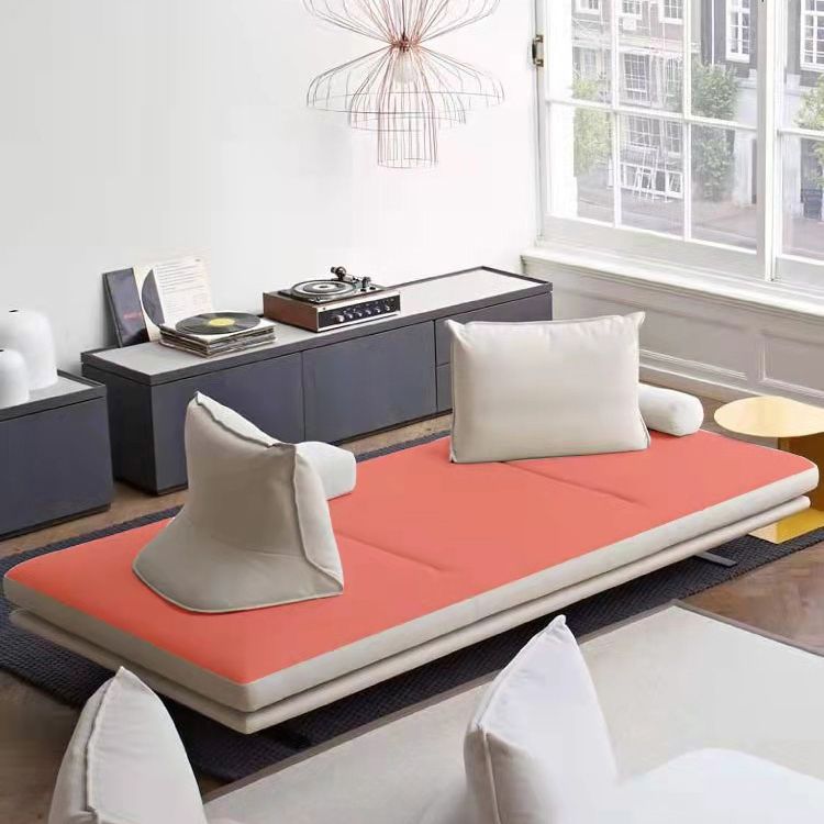 Modern Chaise Lounge Couch Cushioned Chaise Lounge with Pillow