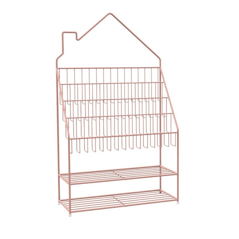 Closed Back Ladder Bookshelf Metal Shelves Included Bookcase