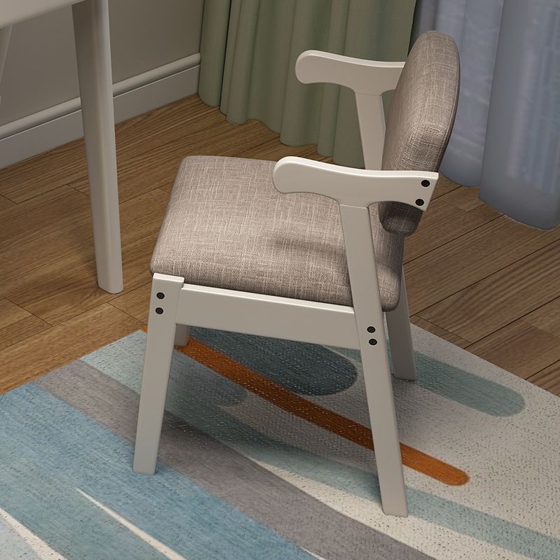 Chaise de salle à manger en bois de style moderne, fauteuil de salle à manger unique à dossier ouvert pour la cuisine