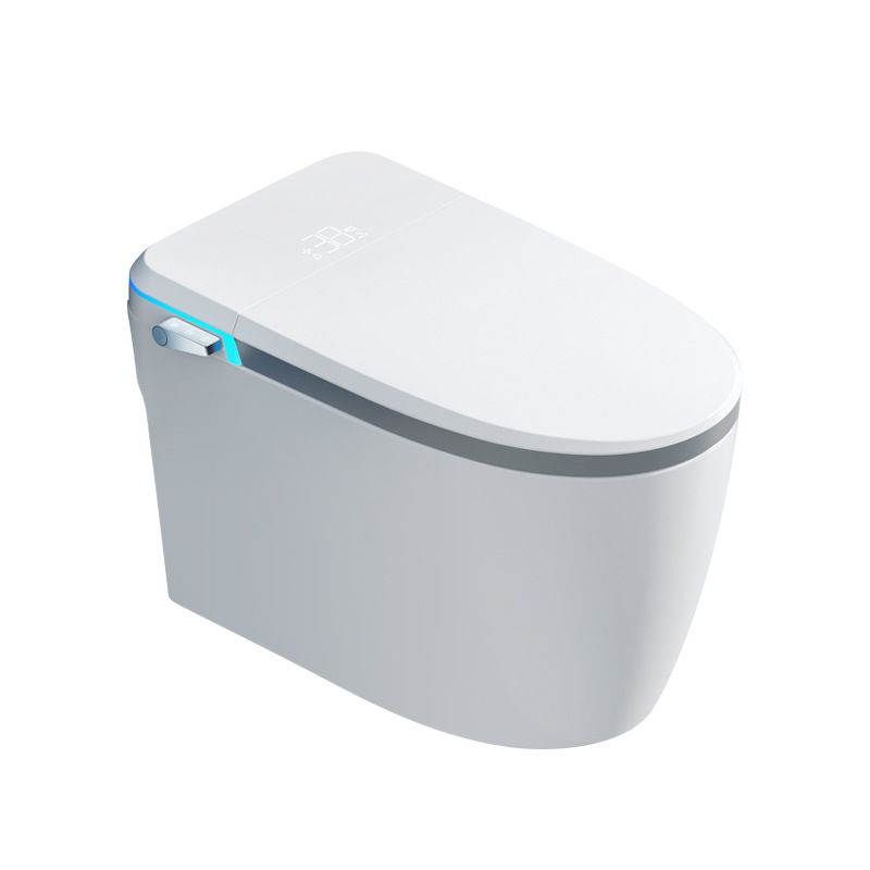 Contemporary Siphon Jet Toilet Bowl All-In-One Toilet with Vitreous China
