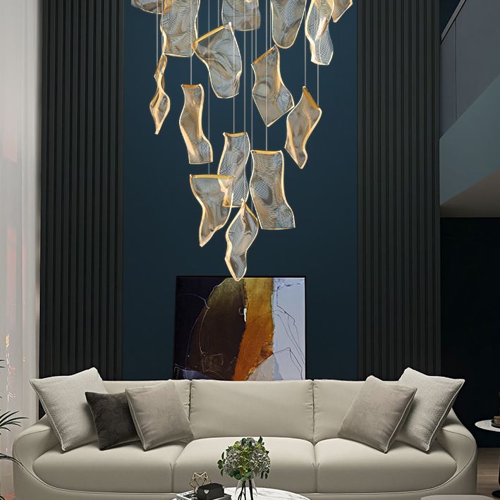 Papierhängendes Leuchten nordisch einfacher Acryldecke -Anhänger für Wohnzimmer