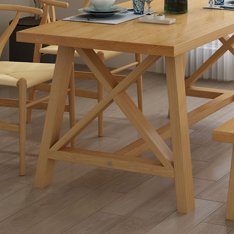 Modern 1/3/4/5 Pieces Dining Set Rectangle Pine Wood Dining Table for Dining Room